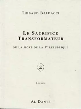 Couverture du produit · Sacrifice transformateur