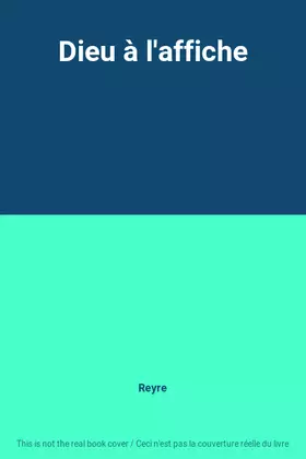 Couverture du produit · Dieu à l'affiche