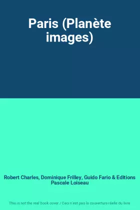 Couverture du produit · Paris (Planète images)