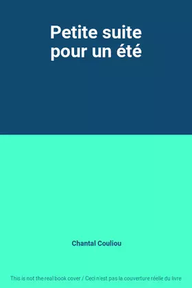 Couverture du produit · Petite suite pour un été