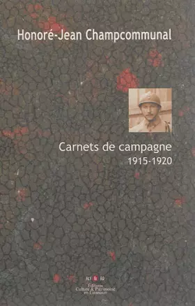 Couverture du produit · Carnets de campagne 1915-1920
