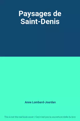Couverture du produit · Paysages de Saint-Denis