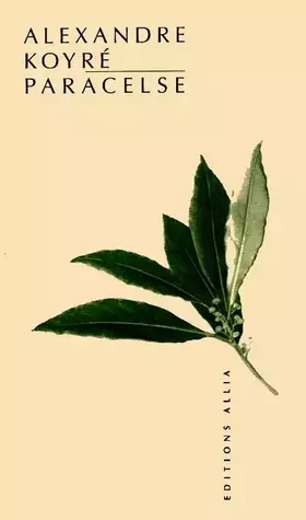 Couverture du produit · Paracelse