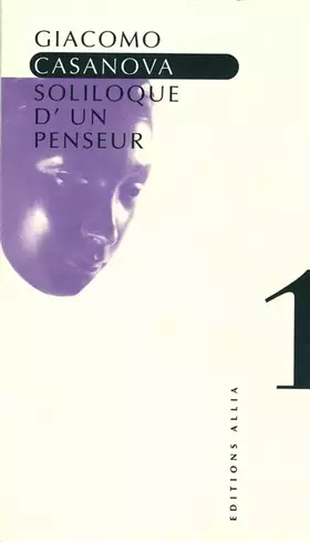 Couverture du produit · Soliloque d'un penseur