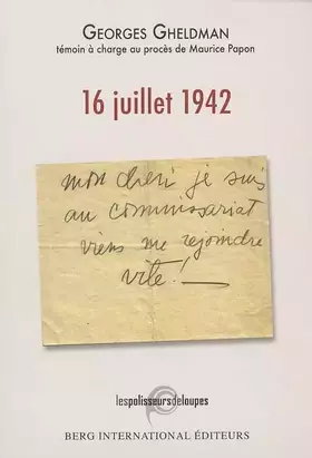 Couverture du produit · 16 Juillet 1942