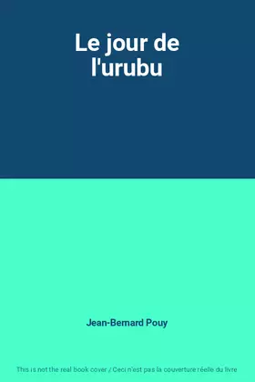 Couverture du produit · Le jour de l'urubu