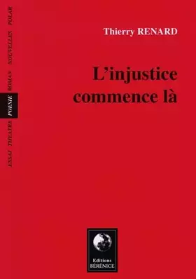 Couverture du produit · L'injustice commence là