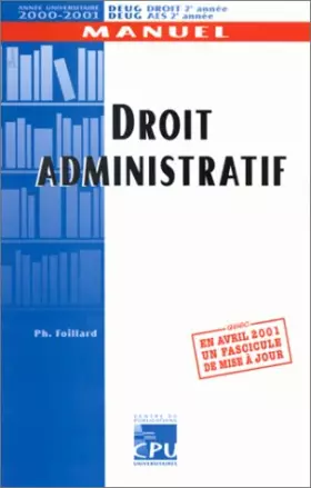 Couverture du produit · Droit administratif, 2000-2001