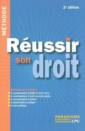 Couverture du produit · Réussir son droit