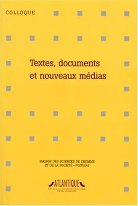 Couverture du produit · Textes, documents et nouveaux médias
