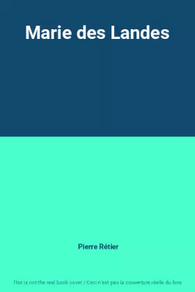 Couverture du produit · Marie des Landes