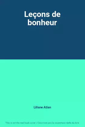 Couverture du produit · Leçons de bonheur
