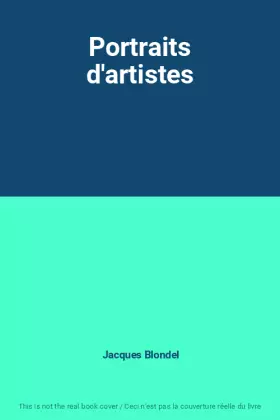 Couverture du produit · Portraits d'artistes