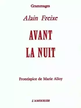 Couverture du produit · Avant la nuit
