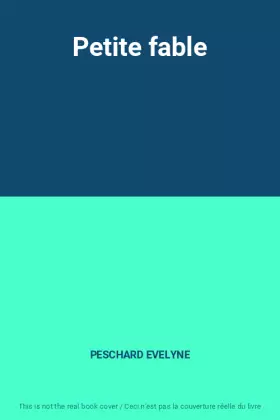 Couverture du produit · Petite fable