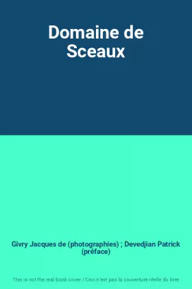 Couverture du produit · Domaine de Sceaux