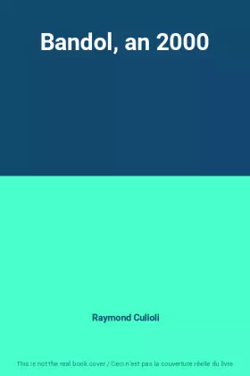 Couverture du produit · Bandol, an 2000