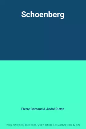 Couverture du produit · Schoenberg