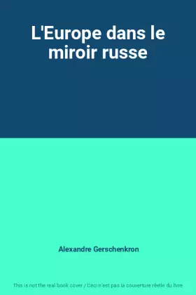 Couverture du produit · L'Europe dans le miroir russe