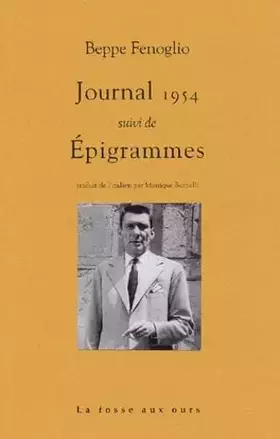 Couverture du produit · Journal 1954 suivi de Epigrammes