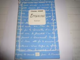 Couverture du produit · Errances