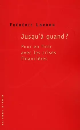 Couverture du produit · Jusqu'à quand?