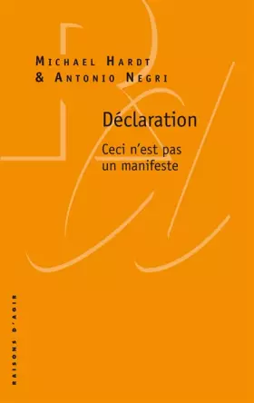Couverture du produit · Déclaration. Ceci n'est pas un manifeste