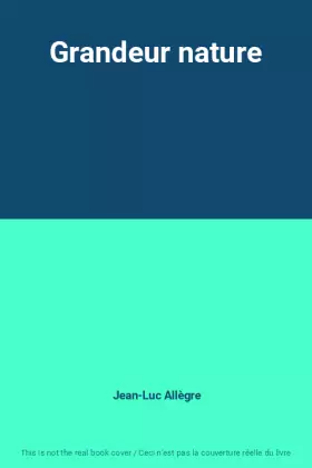 Couverture du produit · Grandeur nature