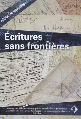 Couverture du produit · Ecritures sans frontières