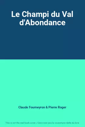 Couverture du produit · Le Champi du Val d'Abondance