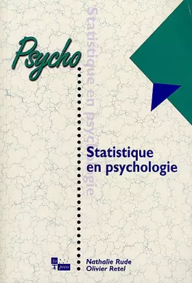 Couverture du produit · Statistique en psychologie