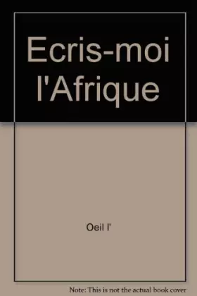 Couverture du produit · Ecris-moi l'Afrique
