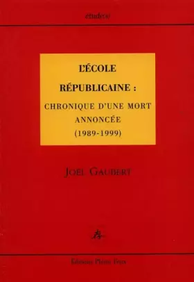 Couverture du produit · L'Ecole républicaine