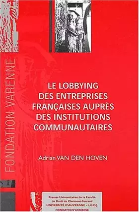 Couverture du produit · Lobbying entreprises francaises