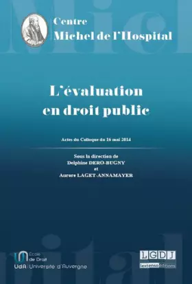 Couverture du produit · L'Evaluation en droit public
