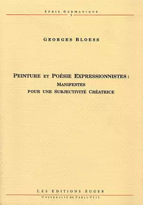 Couverture du produit · Peinture et Poésie expressionnistes