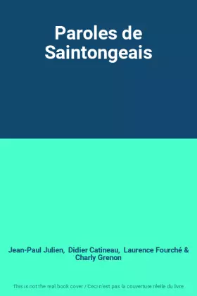 Couverture du produit · Paroles de Saintongeais