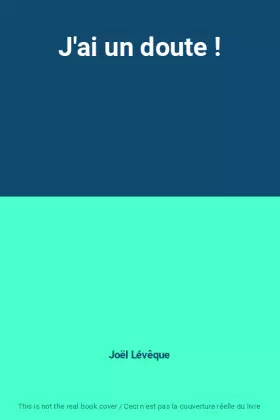 Couverture du produit · J'ai un doute !