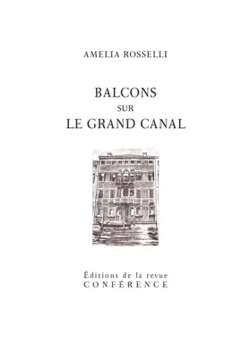 Couverture du produit · Balcons sur le grand canal