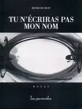 Couverture du produit · Tu n'écriras pas mon nom
