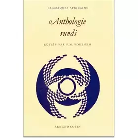 Couverture du produit · Anthologie Rundi