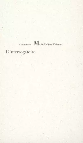 Couverture du produit · L'Interrogatoire