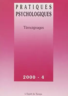 Couverture du produit · Pratiques psycho, 2000 : Prédictions