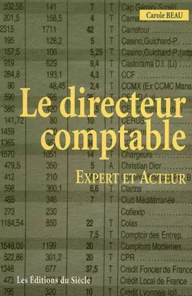 Couverture du produit · Le directeur comptable : expert et acteur