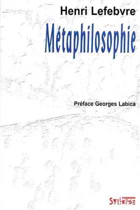 Couverture du produit · Métaphilosophie