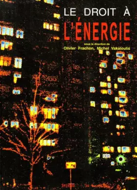 Couverture du produit · Le Droit à l'énergie