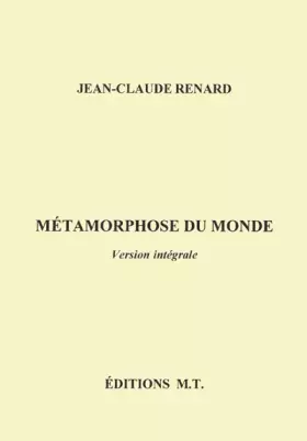 Couverture du produit · Métamorphose du monde