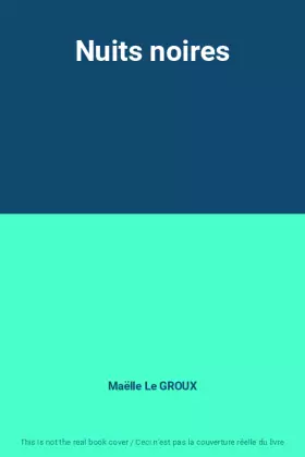 Couverture du produit · Nuits noires