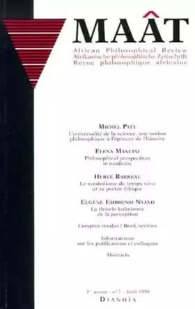 Couverture du produit · African Philosophical Review