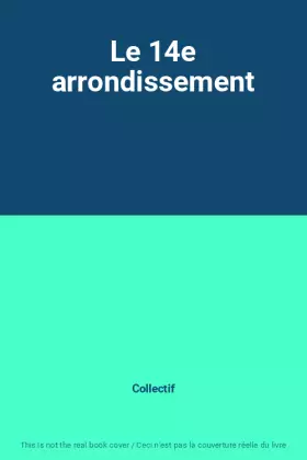Couverture du produit · Le 14e arrondissement